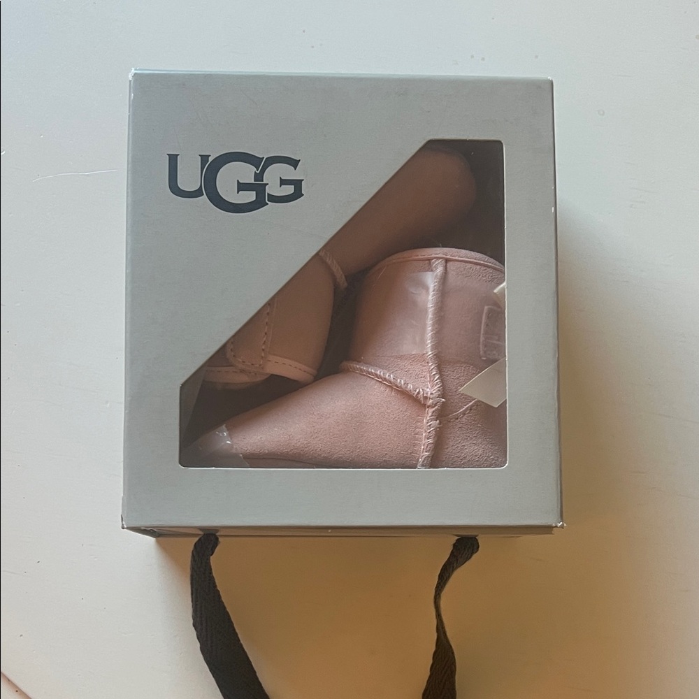 UGG Girls Ankle Booties in Pink Suede